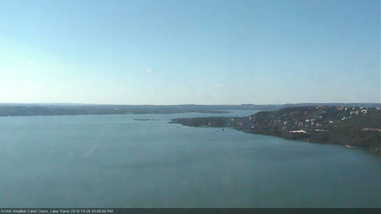 Lake Travis webcam, October 26, 2018 2:50 PM CT