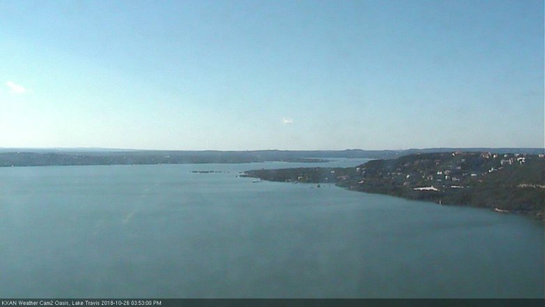Lake Travis webcam, October 26, 2018 2:55 PM CT