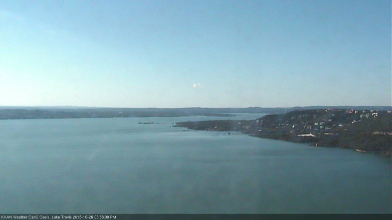 Lake Travis webcam, October 26, 2018 3:00 PM CT