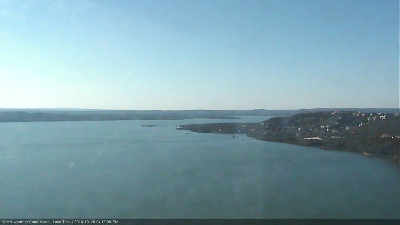 Lake Travis webcam, October 26, 2018 3:15 PM CT