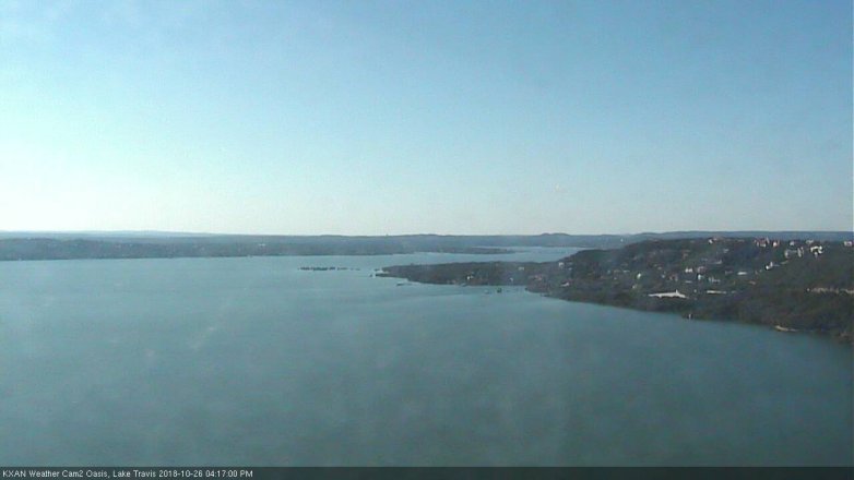 Lake Travis webcam, October 26, 2018 3:20 PM CT