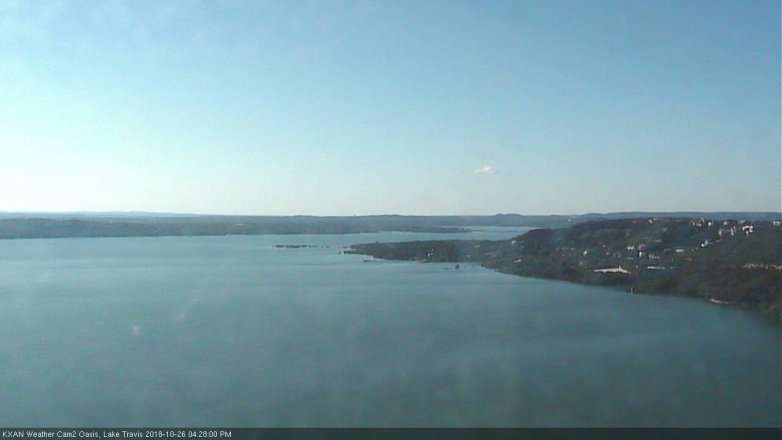 Lake Travis webcam, October 26, 2018 3:30 PM CT