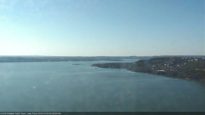 Lake Travis webcam, October 26, 2018 3:40 PM CT