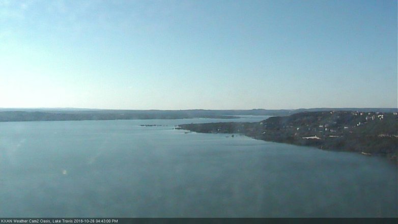 Lake Travis webcam, October 26, 2018 3:45 PM CT
