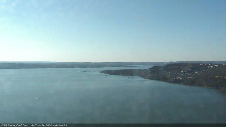 Lake Travis webcam, October 26, 2018 3:50 PM CT
