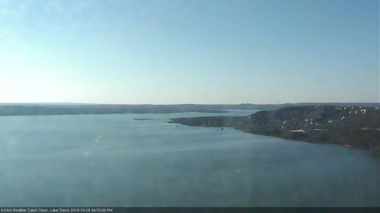 Lake Travis webcam, October 26, 2018 3:55 PM CT