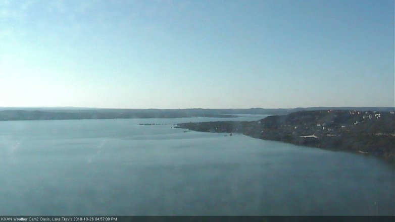 Lake Travis webcam, October 26, 2018 4:00 PM CT