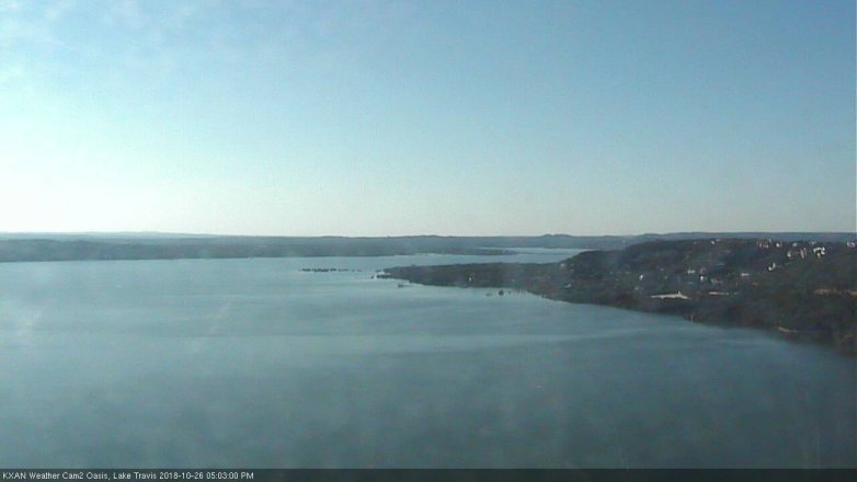 Lake Travis webcam, October 26, 2018 4:05 PM CT