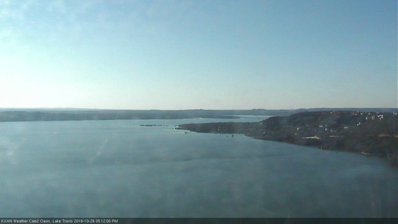 Lake Travis webcam, October 26, 2018 4:15 PM CT