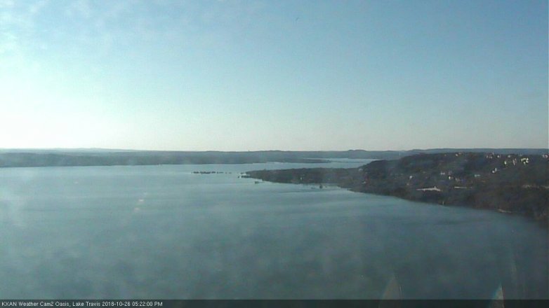 Lake Travis webcam, October 26, 2018 4:25 PM CT