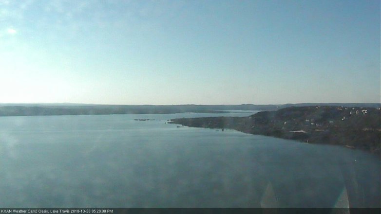 Lake Travis webcam, October 26, 2018 4:30 PM CT