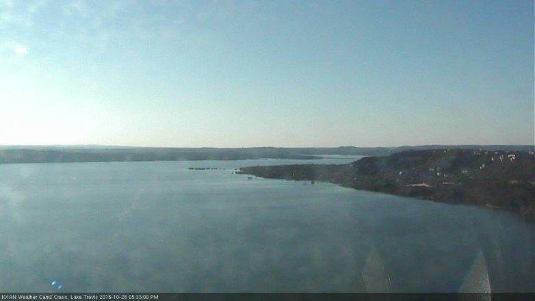Lake Travis webcam, October 26, 2018 4:35 PM CT