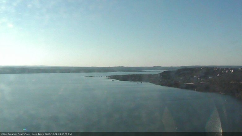 Lake Travis webcam, October 26, 2018 4:40 PM CT