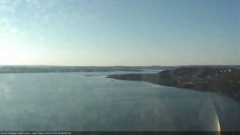 Lake Travis webcam, October 26, 2018 4:50 PM CT