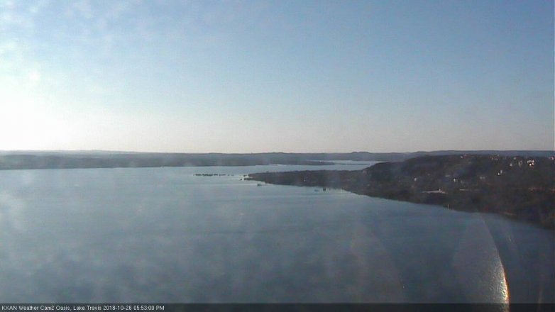 Lake Travis webcam, October 26, 2018 4:55 PM CT
