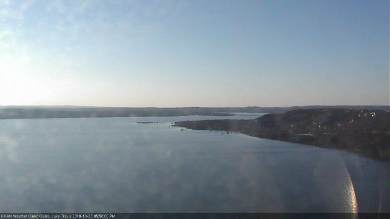 Lake Travis webcam, October 26, 2018 5:00 PM CT