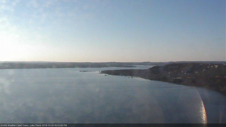 Lake Travis webcam, October 26, 2018 5:05 PM CT
