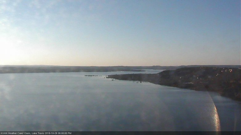 Lake Travis webcam, October 26, 2018 5:10 PM CT