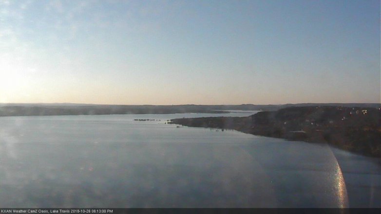 Lake Travis webcam, October 26, 2018 5:15 PM CT