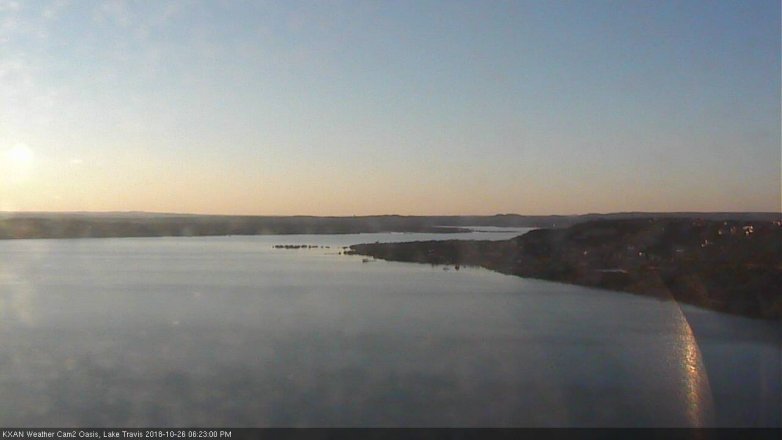 Lake Travis webcam, October 26, 2018 5:25 PM CT