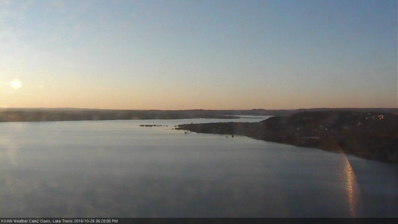 Lake Travis webcam, October 26, 2018 5:30 PM CT