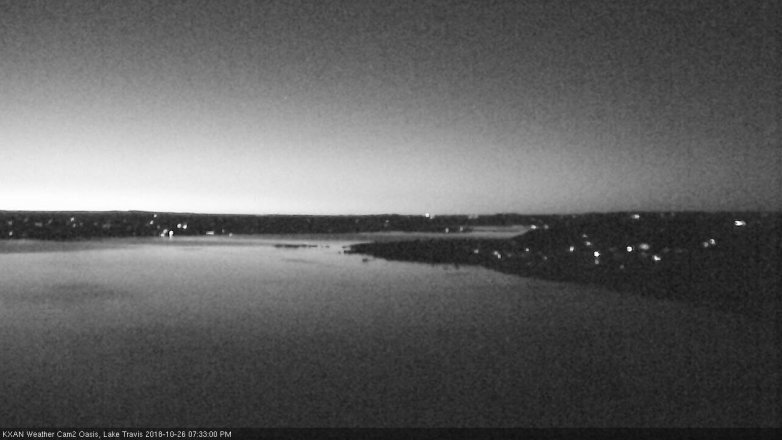 Lake Travis webcam, October 26, 2018 6:35 PM CT