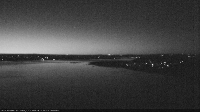 Lake Travis webcam, October 26, 2018 6:40 PM CT