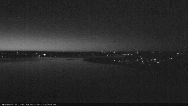 Lake Travis webcam, October 26, 2018 6:45 PM CT
