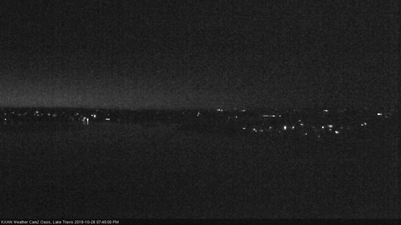 Lake Travis webcam, October 26, 2018 6:50 PM CT