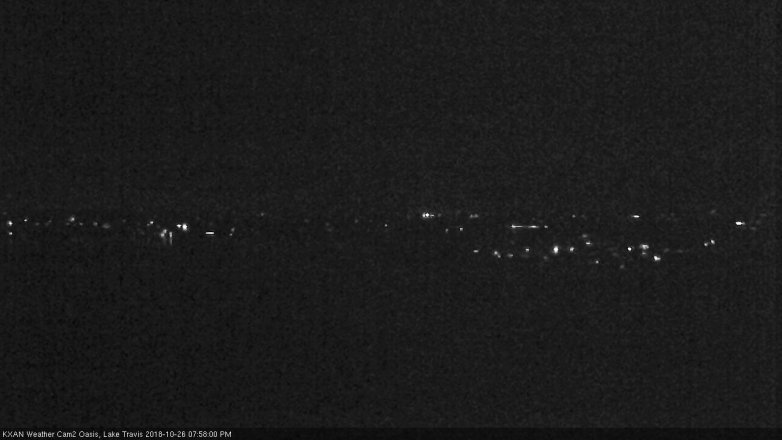 Lake Travis webcam, October 26, 2018 7:00 PM CT