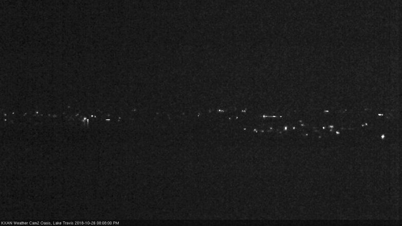 Lake Travis webcam, October 26, 2018 7:10 PM CT