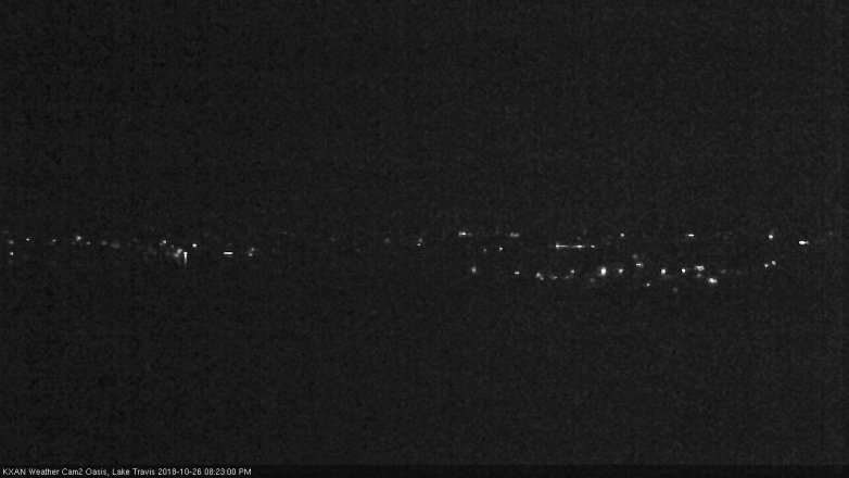 Lake Travis webcam, October 26, 2018 7:25 PM CT