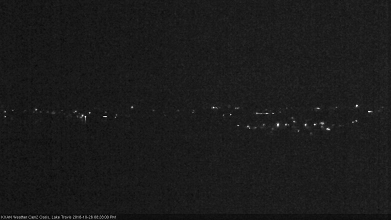 Lake Travis webcam, October 26, 2018 7:30 PM CT