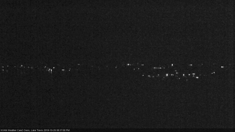 Lake Travis webcam, October 26, 2018 7:40 PM CT