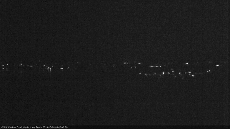 Lake Travis webcam, October 26, 2018 7:45 PM CT