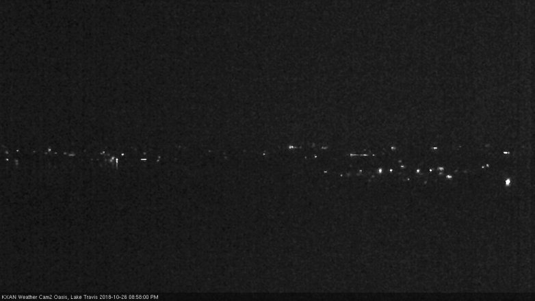 Lake Travis webcam, October 26, 2018 8:00 PM CT