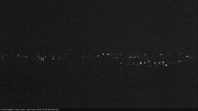 Lake Travis webcam, October 26, 2018 8:05 PM CT