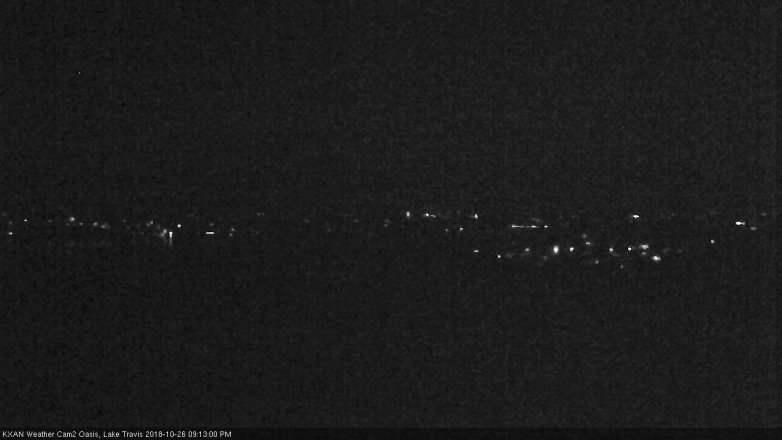Lake Travis webcam, October 26, 2018 8:15 PM CT