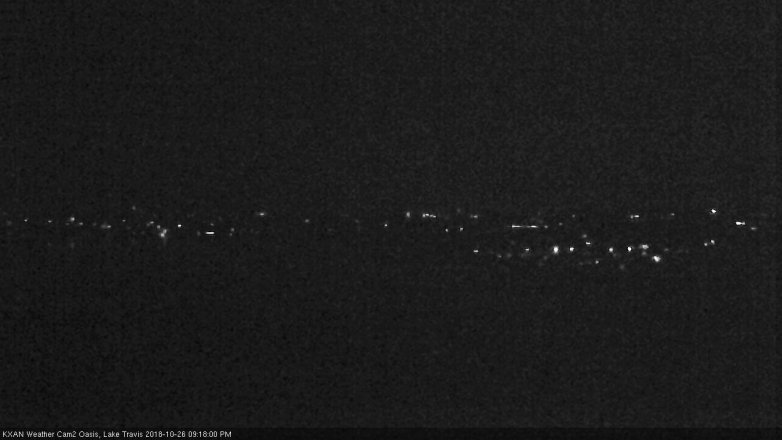 Lake Travis webcam, October 26, 2018 8:20 PM CT