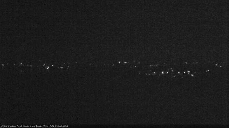 Lake Travis webcam, October 26, 2018 8:30 PM CT