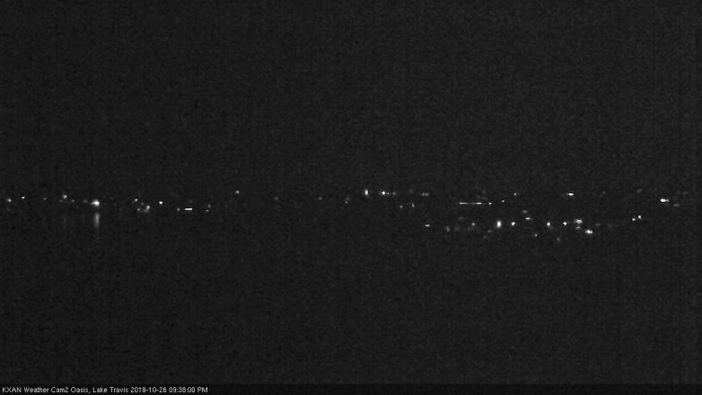 Lake Travis webcam, October 26, 2018 8:40 PM CT