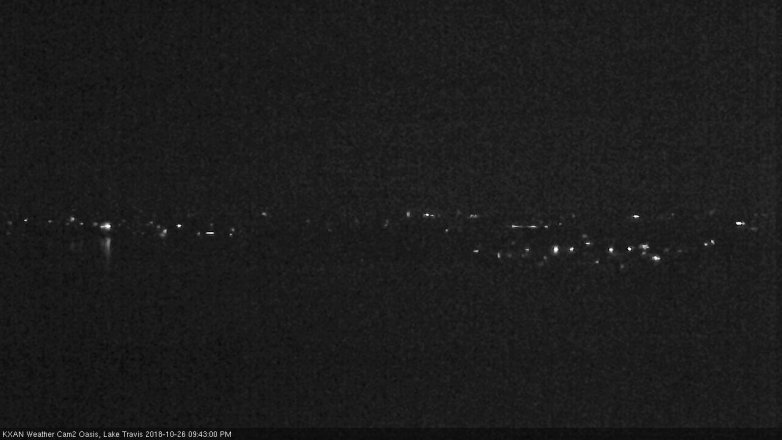 Lake Travis webcam, October 26, 2018 8:45 PM CT