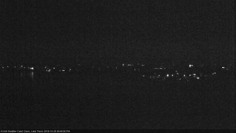 Lake Travis webcam, October 26, 2018 8:50 PM CT