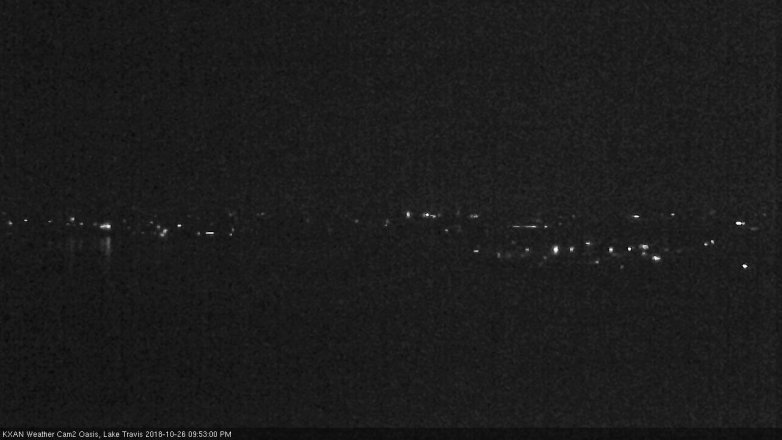 Lake Travis webcam, October 26, 2018 8:55 PM CT