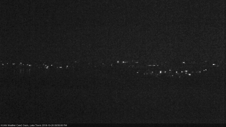Lake Travis webcam, October 26, 2018 9:00 PM CT