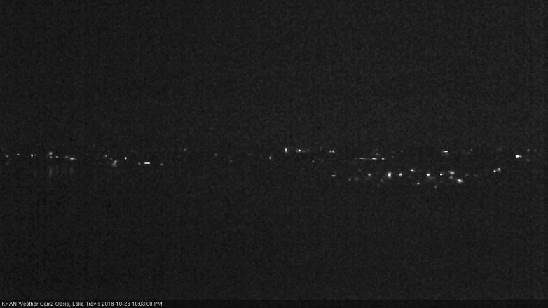 Lake Travis webcam, October 26, 2018 9:05 PM CT
