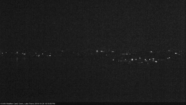 Lake Travis webcam, October 26, 2018 9:20 PM CT