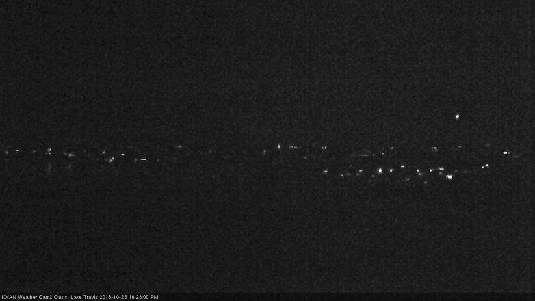 Lake Travis webcam, October 26, 2018 9:25 PM CT