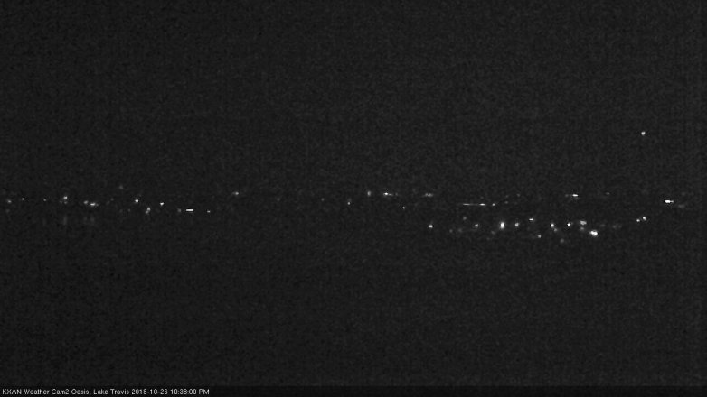 Lake Travis webcam, October 26, 2018 9:40 PM CT