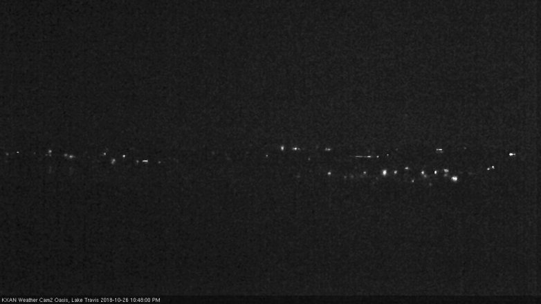 Lake Travis webcam, October 26, 2018 9:50 PM CT